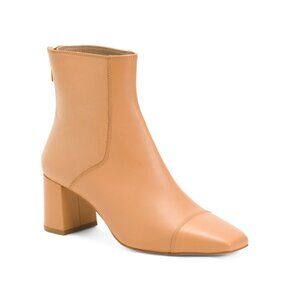LK BENNETT Light Tan Made In Spain Leather Maxine Ankle Boots